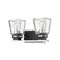 Z-Lite Jackson 2 Light Vanity, Chrome & Clear 474-2V-CH-MB - alternate 5